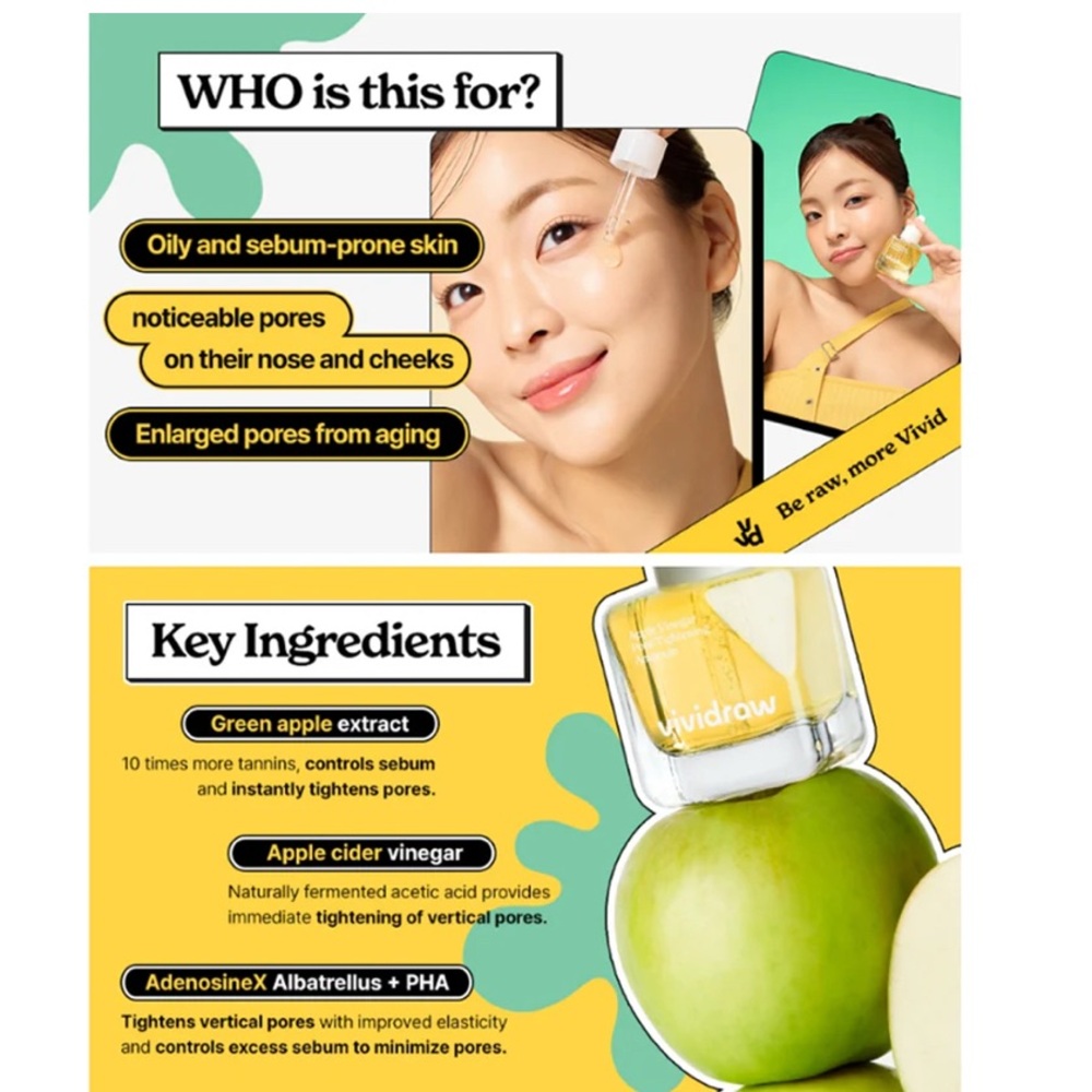 Vividraw Apple Vinegar Pore Tightening Ampoule